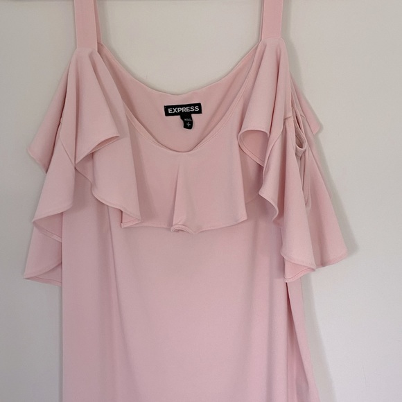 Express Pink Ruffle Tank Top size Small - Picture 8 of 10